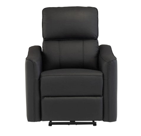 Claudia Black Leather Electric Recliner Armchair