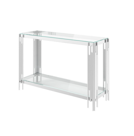Vasari Glass Console Table