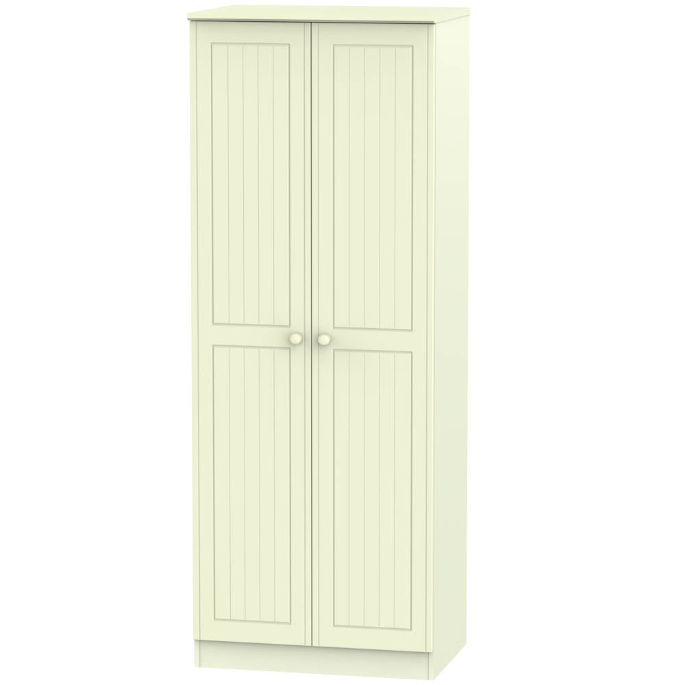 Warwick Tall 2ft 6in Plain Wardrobe Cream WAR080