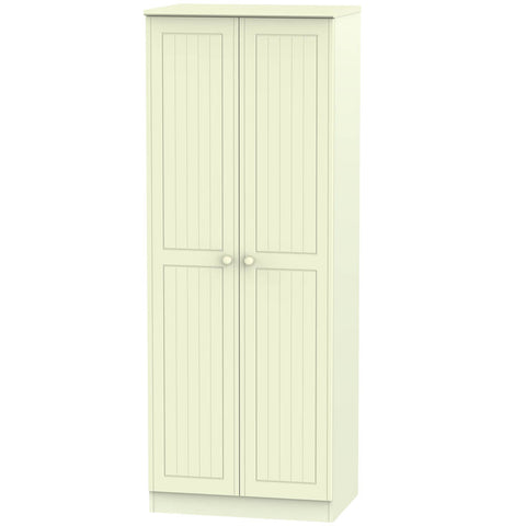 Warwick Tall 2ft 6in Double Hanging Wardrobe Cream WAR085