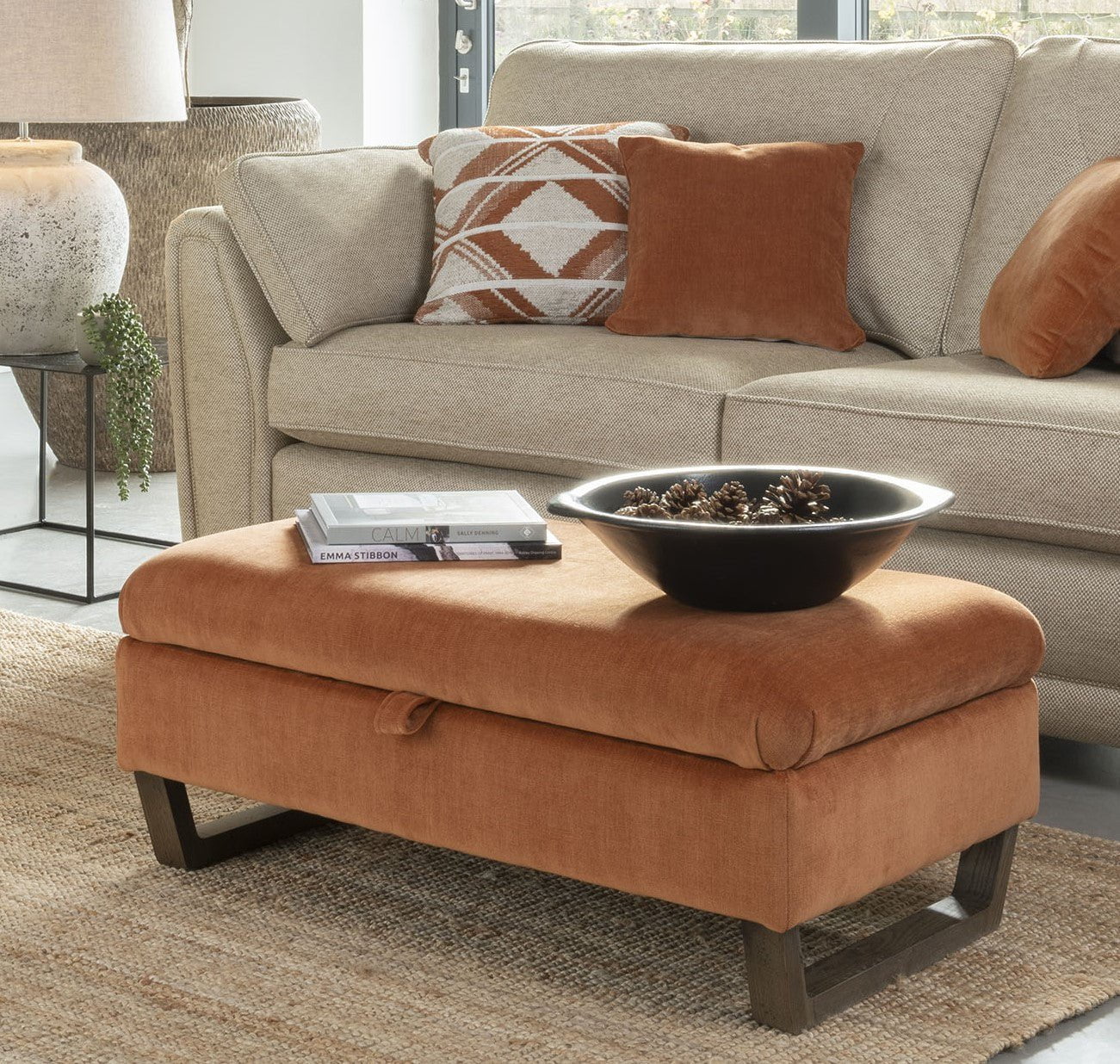 Alstons Ottoman Stool Aalto Legged Ottoman