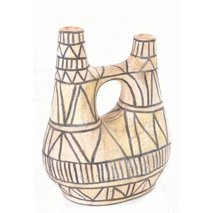 Ancient Mariner Abstract White Vase