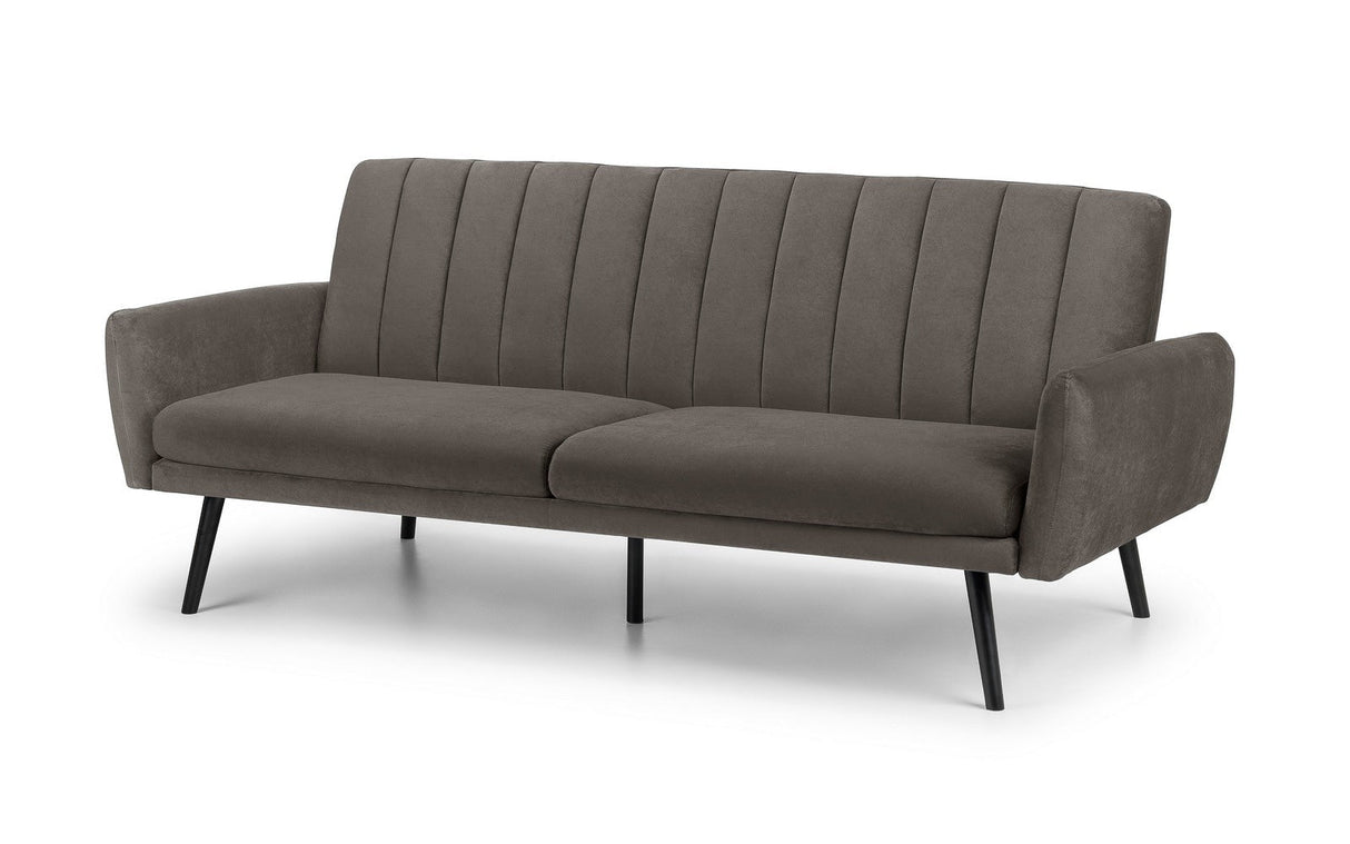 Julian Bowen Sofa Beds Afina Sofabed - Grey Velvet