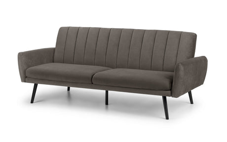 Julian Bowen Sofa Beds Afina Sofabed - Grey Velvet