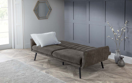Julian Bowen Sofa Beds Afina Sofabed - Grey Velvet