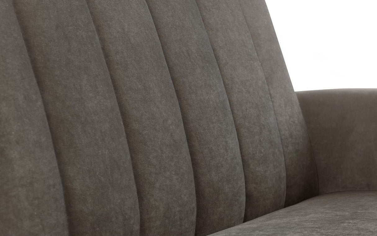 Julian Bowen Sofa Beds Afina Sofabed - Grey Velvet