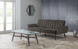 Julian Bowen Sofa Beds Afina Sofabed - Grey Velvet
