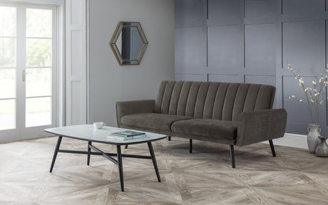 Julian Bowen Sofa Beds Afina Sofabed - Grey Velvet