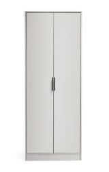 Julian Bowen Wardrobes Alba 2 Door Wardrobe - Silk Grey