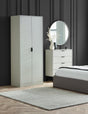Julian Bowen Wardrobes Alba 2 Door Wardrobe - Silk Grey
