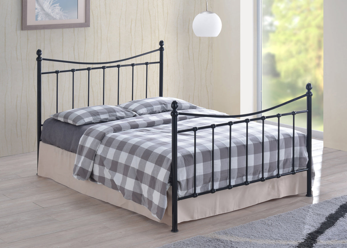 Time Living Bed Frame Small Double 120cm / Black Alderley Metal Bed Frame