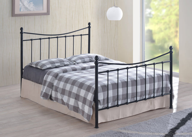 Time Living Bed Frame Small Double 120cm / Black Alderley Metal Bed Frame