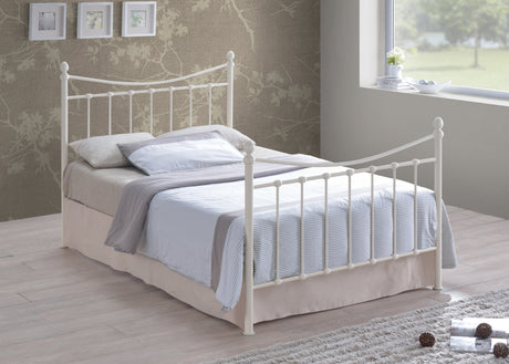 Time Living Bed Frame Small Double 120cm / Ivory Alderley Metal Bed Frame