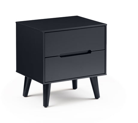 Julian Bowen Bedside Alicia 2 Drawer Bedside - Anthracite