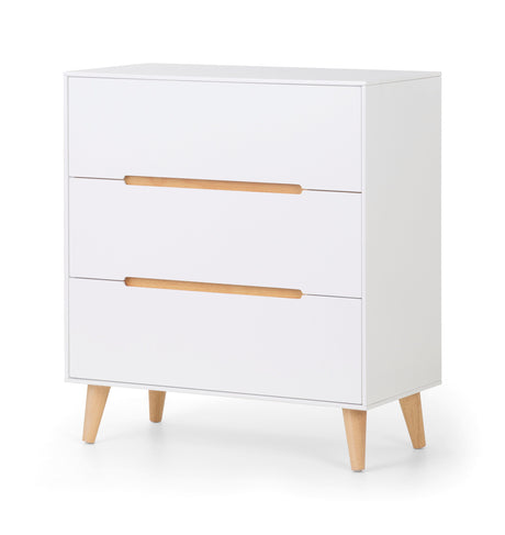 Julian Bowen Chests Alicia 3 Drawer Chest - White