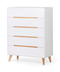 Julian Bowen Chests Alicia 5 Drawer Chest - White