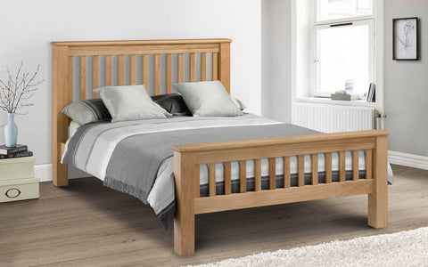 Amsterdam Oak High Footend 135cm Double Bed