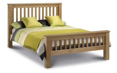 Amsterdam Oak High Footend 135cm Double Bed