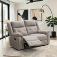 Your Home Furniture of Newark Annaghmore Berkeley 2 Seater Manual Recliner Sofa in Light Grey