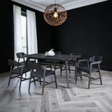 Your Home Furniture of Newark Annaghmore Carrington Dining Set in Black Oak