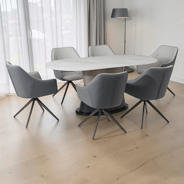 Annaghmore Dining Set Annaghmore Portofino Dining Table + 6 Chairs Dining Set