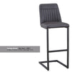 Baumhaus Bar Stool Antiqued Grey Leather Bar Stool  Pack of Two