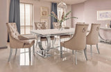 Vida Living Dining Table Arianna Cream 200cm Marble Dining Table