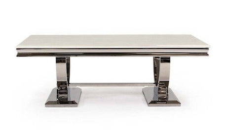 Vida Living Coffee Table Arianna Cream Marble Coffee Table