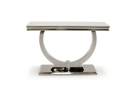 Vida Living Console Table Arianna Cream Marble Console Table