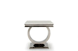 Vida Living Lamp Table Arianna Cream Marble Lamp Table