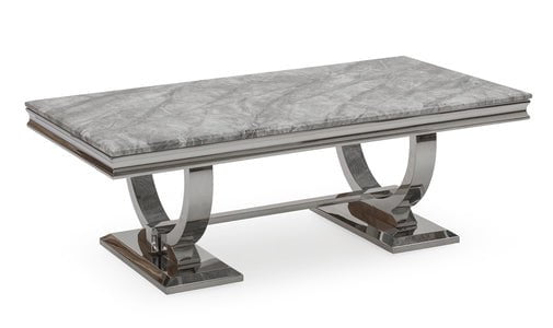 Vida Living Coffee Table Arianna Grey Marble Coffee Table