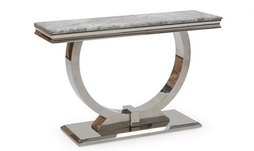 Vida Living Console Table Arianna Grey Marble Console Table