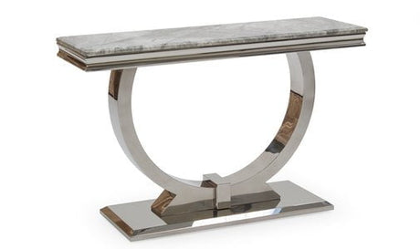 Vida Living Console Table Arianna Grey Marble Console Table
