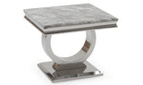 Vida Living Lamp Table Arianna Grey Marble Lamp Table