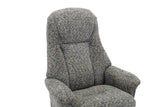 GFA Reclining Chair Muscari Aruba Fabric Manual Recliner Swivel Chair and Foot Stool -GFA