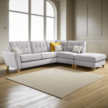 Lebus Corner Sofa Ashley Small Left Hand Chaise with Footstool