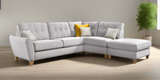 Lebus Corner Sofa Ashley Small Right Hand Chaise with Footstool