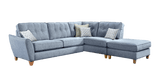 Lebus Corner Sofa Ashley Small Right Hand Chaise with Footstool