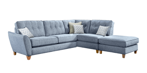 Ashley Small Right Hand Chaise with Footstool