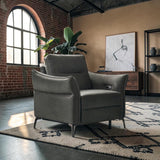 Your Home Furniture of Newark Ashwood Designs Naples Electric Recliner Chair in Leather Europa Midnight