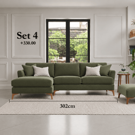 Ashwood Designs Sofa Ashwood Hansson Corner Chaise Sofa in Left Hand Facing