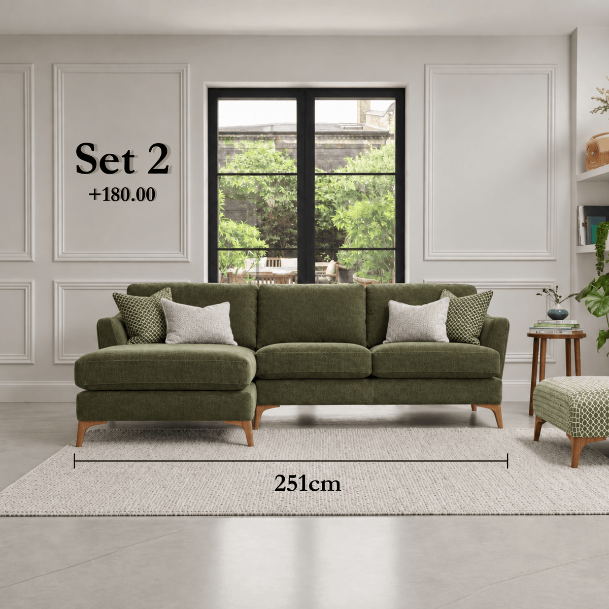 Ashwood Designs Sofa Ashwood Hansson Corner Chaise Sofa in Left Hand Facing