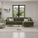 Ashwood Designs Sofa Ashwood Hansson Corner Chaise Sofa in Right Hand Facing