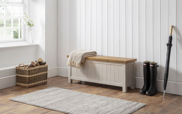 Julian Bowen Benches Aspen Storage Bench - Grey Wash