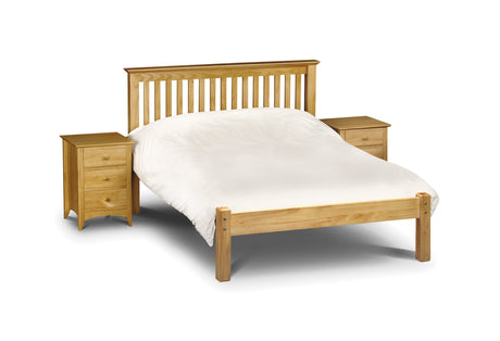Julian Bowen Bed Barcelona Pine Low Footend 150cm King Bed