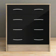 Heartlands Furniture Chest of Drawers Bardalona 4 Drawer Chest Black Gloss