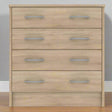 Heartlands Furniture Chest of Drawers Bardalona 4 Drawer Chest Oak Effect