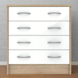 Heartlands Furniture Chest of Drawers Bardalona 4 Drawer Chest White Gloss