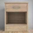Heartlands Furniture Bedside Table Bardalona Bedside Oak Effect