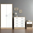 Heartlands Furniture Bedside Table Bardalona Bedside White Gloss
